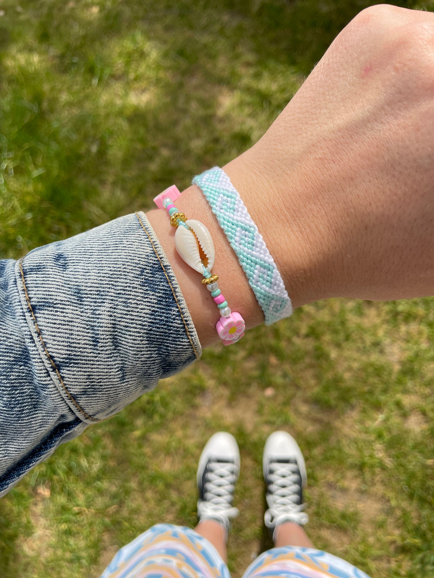 Duo vague turquoise & coquillage
