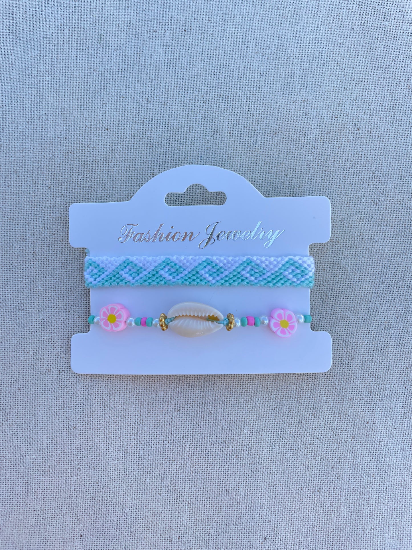 Duo vague turquoise & coquillage