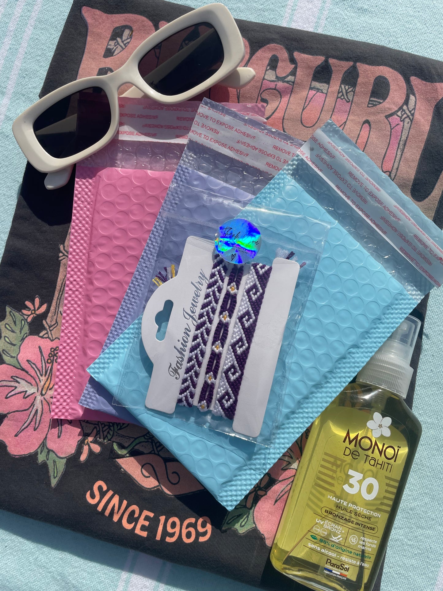 Trio Malibu violet foncé