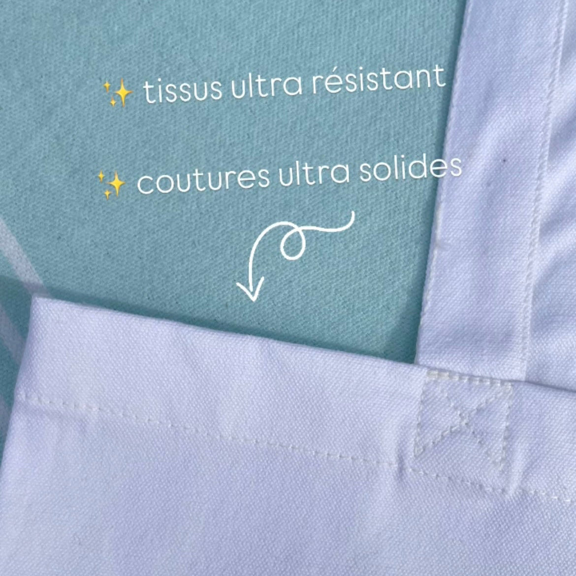 Tote bag Sea You Later Bleu