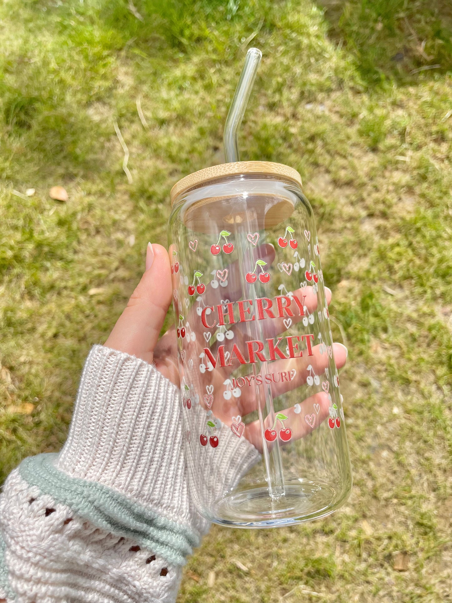 Verre à Limonade Cherry Market