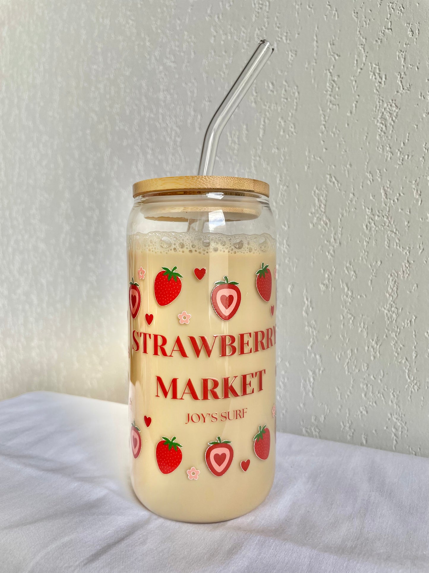 Verre à Limonade Strawberry Market