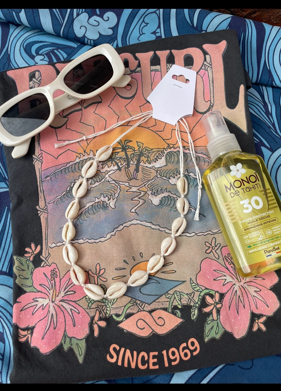 Collier de plage coquillages naturels