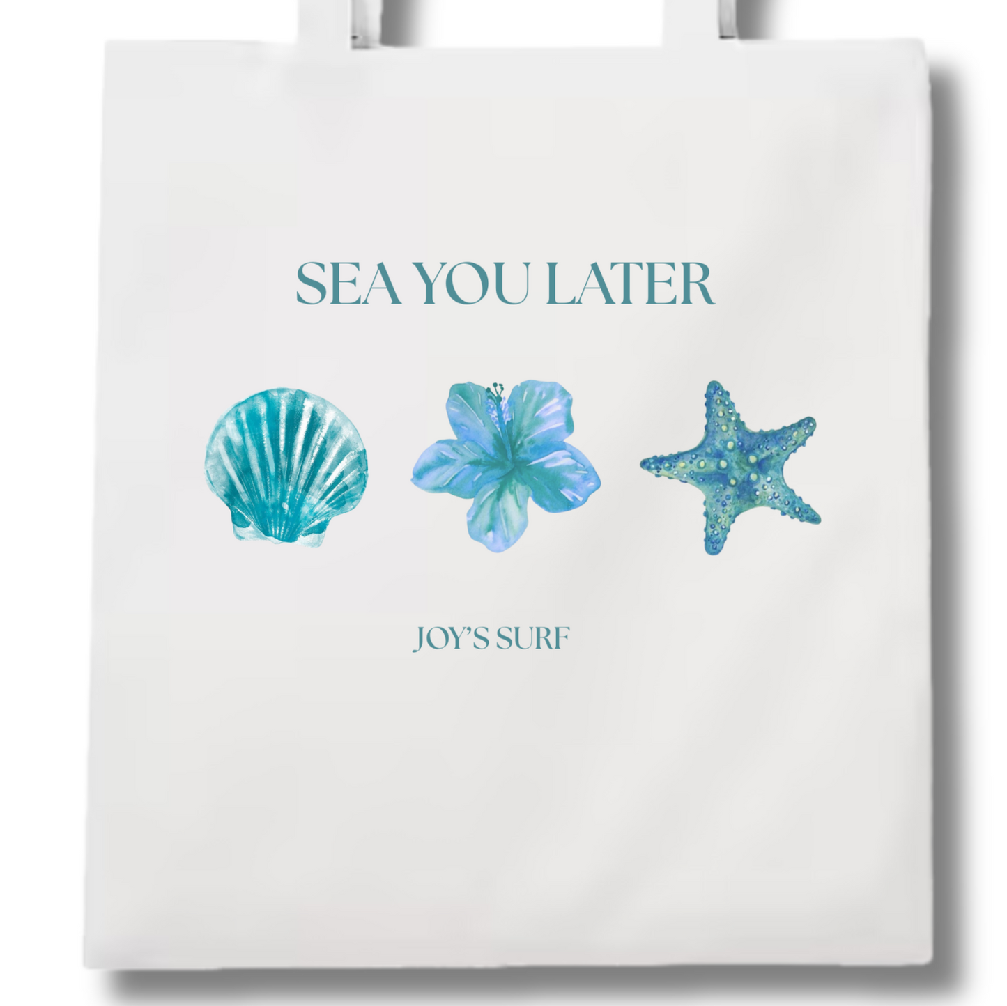 Tote bag Sea You Later Bleu
