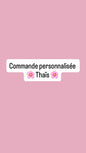 Commande personnalisée Thaïs