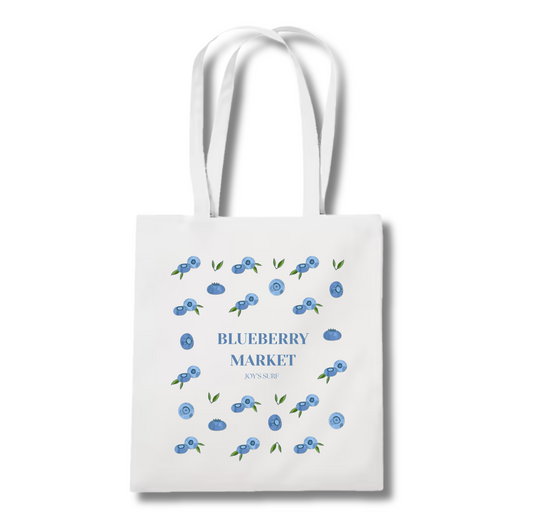 Tote bag Blueberry Market