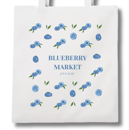 Tote bag Blueberry Market