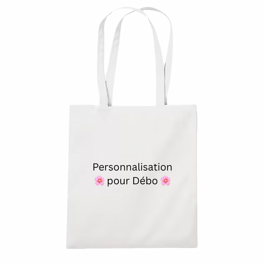 Tote bags personnalisés pour Débo 🌸