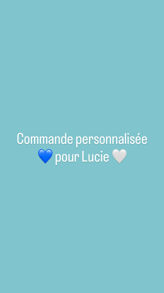 Commande personnalisée pour Lucie duo bracelets tissés