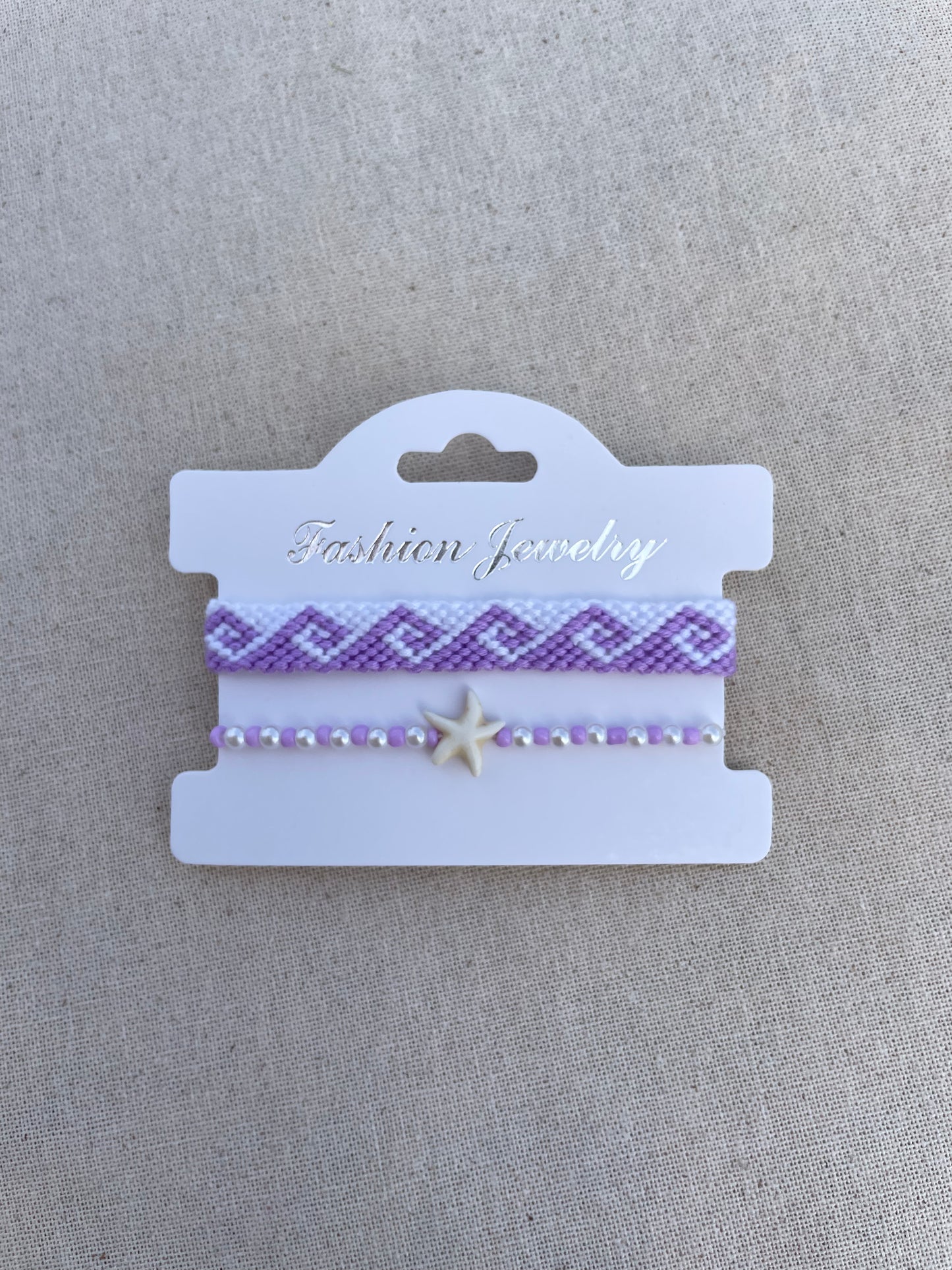 Duo vague violette & coquillage