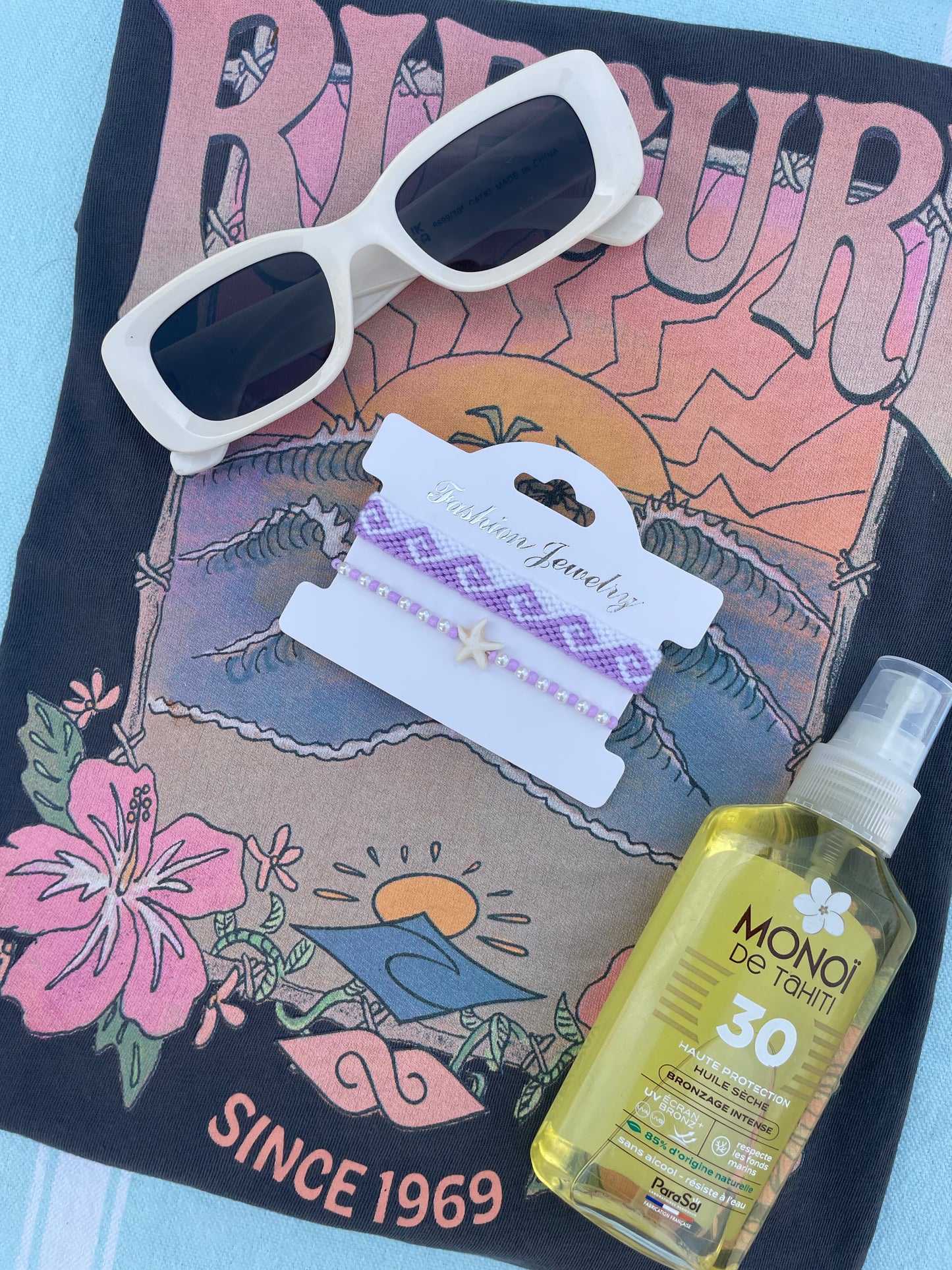 Duo vague violette & coquillage