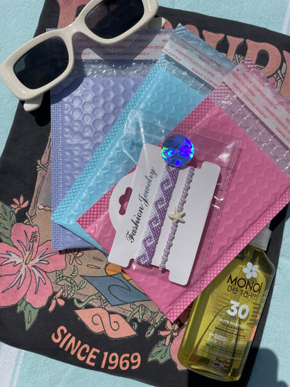 Duo vague violette & coquillage
