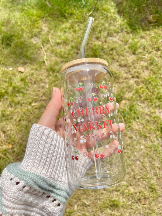Verre à Limonade Cherry Market