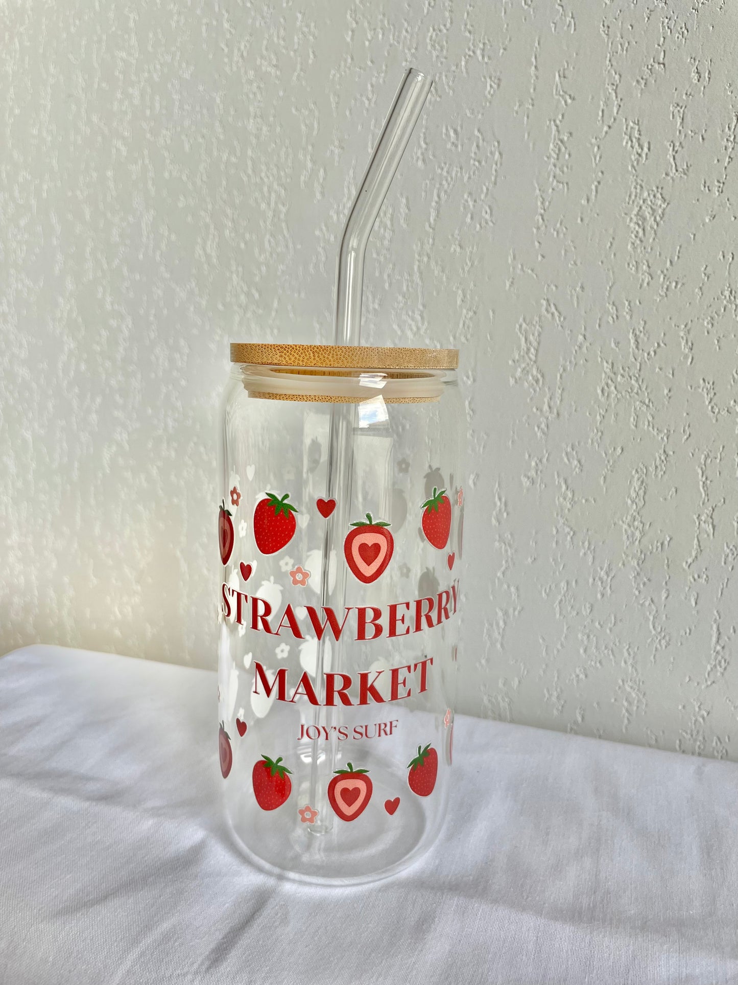 Verre à Limonade Strawberry Market