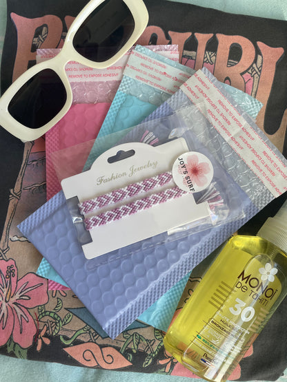 Duo coeurs roses clairs