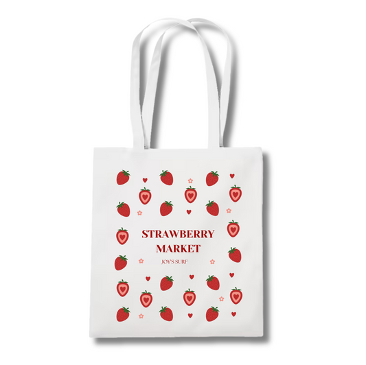 Tote bag Strawberry Market